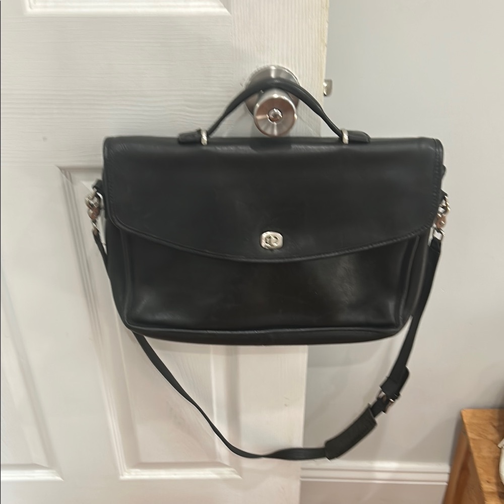 Coach Black Laptop Bag